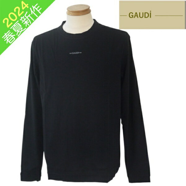 ガウディ/GAUDI 天竺ロングTシャツ L・LLサイズ 032-黒