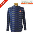 カステルバジャック スポーツ/CASTELBAJAC プリントインナーTシャツ 48/Lサイズ 117-ネイビー系(4)