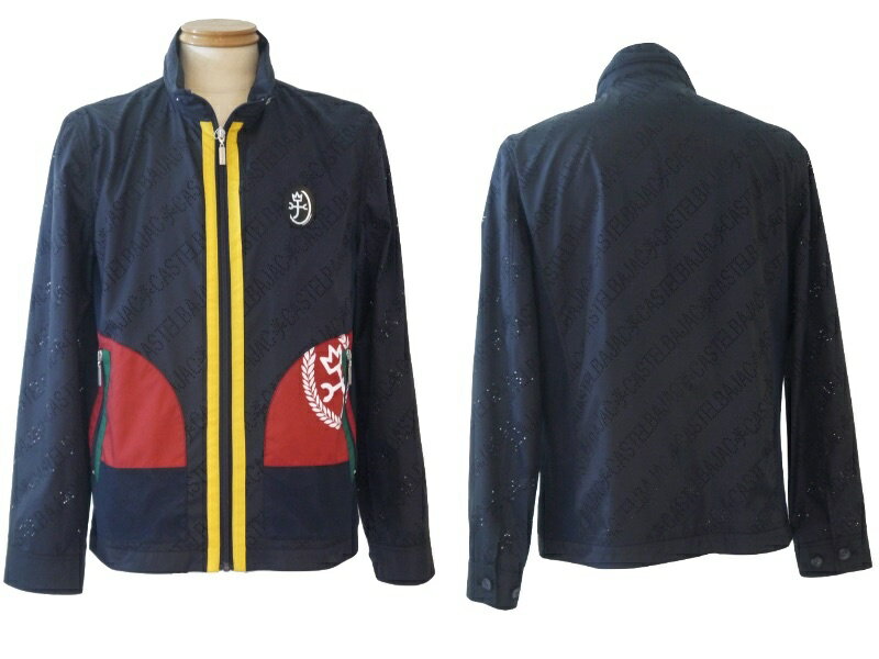 カステルバジャック/CASTELBAJAC 切り替えブルゾン 104-紺 48/Lサイズ