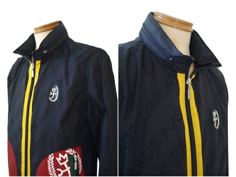 カステルバジャック/CASTELBAJAC 切り替えブルゾン 104-紺 48/Lサイズ