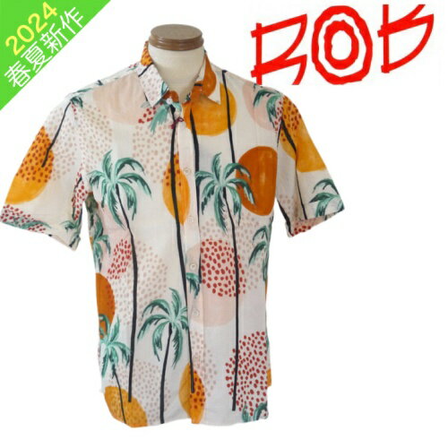 BOB/ボブ 春夏物 半袖プリントシャツ　221-XLサイズ