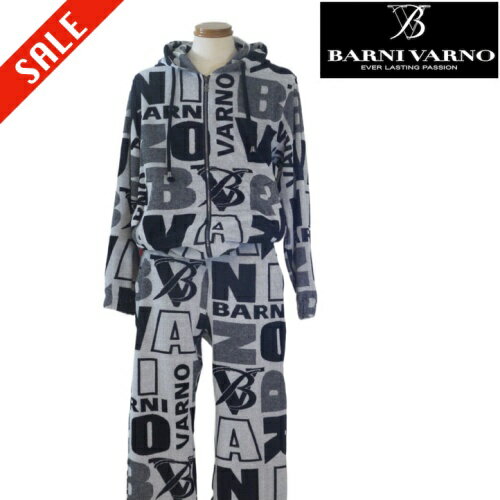バーニヴァーノ/BARNIVARNO 【春夏物】 ロゴパイル上下セット Lサイズ 056-グレー