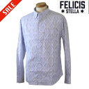 フェリス ステラ/FELICIS STELLA ジャガードシャツ ライトブルー 52/3Lサイズ