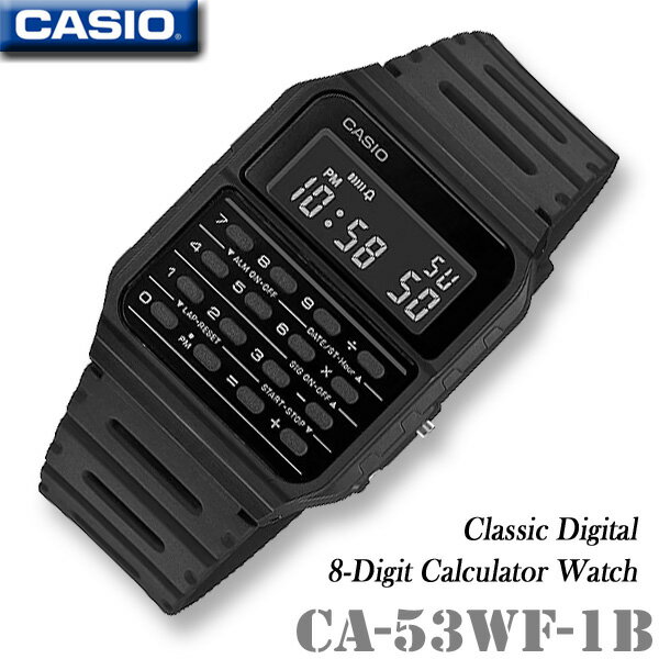 【男女兼用】CASIO CA-53WF-1B CALCULATOR Vintage Mannish Color カシオ カリキュレーター 電卓付 メンズ レディー…