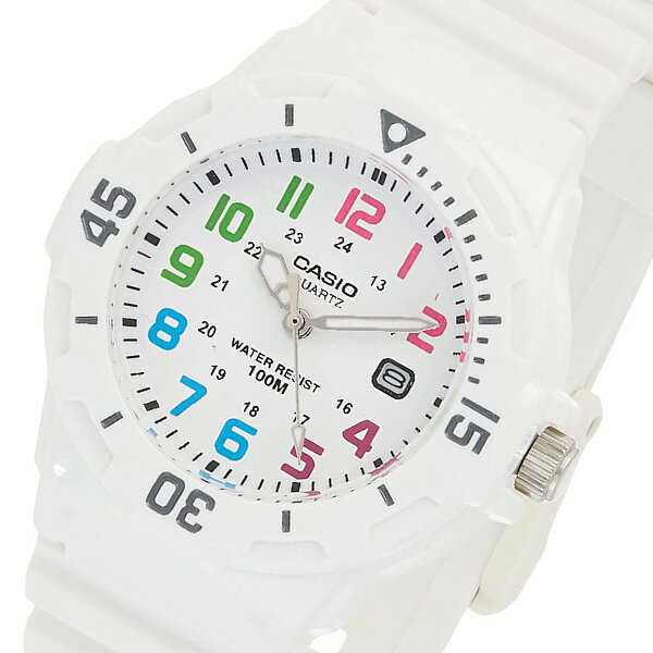 安心！【新品電池に交換済み代金込】CASIO LRW-200H-7B キッズ カシオ 人気 アナログ 子供 レディース 腕時計 白 ホワイト 新生活 就職 卒園 入学 学生 彼女 誕生日 お祝い ギフト プレゼント 海外モデル チープカシオ【並行輸入 新品一年保証】チプカシ＊送料無料＊ 2