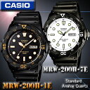 在庫有り!即納可「宅配便」で【あす楽対応】CASIO カシオ STANDARD ANALOG QUARTZ スタンダード アナログ クォーツ メンズ 腕時計 MRW-200H-1E,MRW-200H-7E【10気圧防水】海外モデル【新品】