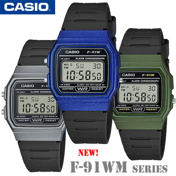 CASIO F-91WM Series Standard Digital キッズ 