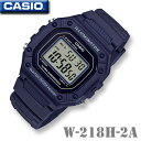 CASIO W-218H-2A SPORTS DIGITAL カシオ スポーツ デジタル メンズ ネイビー 紺色 腕時計 1/100秒ストップウォッチ …