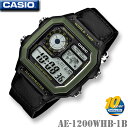 【男性用】CASIO AE-1200WHB-1B WORLD TIME DIGITAL カシオ スタンダード デジタル メンズ 男の子 腕時計 ブラック …