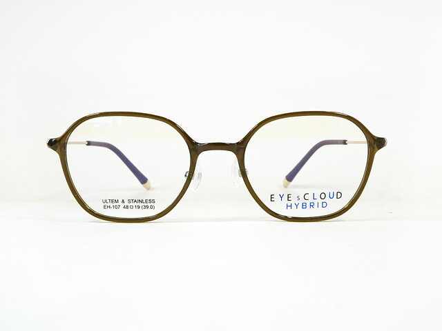 JEAN-PAUL Gaultier - EYEsCLOUD アイクラウド ハイブリッドEH-107 C-3　特殊プラスチックフレーム 軽量眼鏡 老眼鏡・遠近両用対応 新品 送料無料
