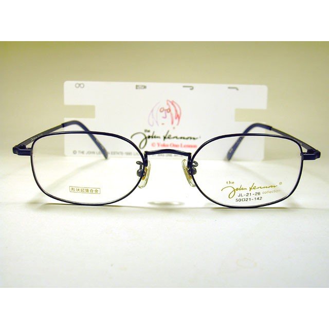 Less Than Human - ジョンレノン　JL-21-26 C-6 アンティークブルー 　john　角型めがね　新品