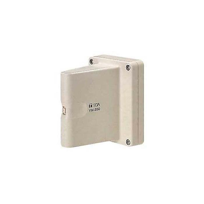 TOA(ティーオーエー) / YW-550　壁取付用ワイヤレスアンテナの事ならフレンズにご相談ください。 TOA(ティーオーエー) / YW-550　壁取付用ワイヤレスアンテナの特長！800MHz帯ワイヤレスシステムのアンテナエレメント...... TOA(ティーオーエー) / YW-550　壁取付用ワイヤレスアンテナのココが凄い！ TOA(ティーオーエー) / YW-550　壁取付用ワイヤレスアンテナのメーカー説明 800MHz帯ワイヤレスシステムのアンテナエレメント内蔵型、壁取付用の1/2λ型ダイポールアンテナ。アッテネータースイッチ、帯域フィルターおよびブースター回路を内蔵。電源確認用LEDを搭載しています。 TOA(ティーオーエー) / YW-550　壁取付用ワイヤレスアンテナの仕様 ■タイプ：ワイヤレスアンテナ、壁取付用■電源DC7〜12V（アンプ，チューナー本体から供給）■消費電流15mA（9V時）■受信周波数範囲806〜810MHz■ダイポール比相対利得約＋8dB（ブースターアンプ含む）■アッテネーター0，−10，−20dB（公称）■VSWR2．6以下■出力インピーダンス75オーム■出力端子取付ねじにより同軸ケーブルを直付け■取付穴ピッチ83．5mm■使用温度範囲−10度〜＋50度■防水性能IPX2■仕上ASA樹脂　オフホワイト（マンセル5Y8．8／1．2近似色）■寸法105（W）×140（H）×126（D）mm■質量300g■付属品木壁用セルフタップねじ（呼び4×25）…2，電工ボックス用ねじ（M3．5×20）…2，シールド用ゴム…1※使用するケーブルは5C−FBTOA(ティーオーエー) / YW-550　壁取付用ワイヤレスアンテナの事ならフレンズにご相談ください。 TOA(ティーオーエー) / YW-550　壁取付用ワイヤレスアンテナの特長！800MHz帯ワイヤレスシステムのアンテナエレメント...... TOA(ティーオーエー) / YW-550　壁取付用ワイヤレスアンテナのココが凄い！ TOA(ティーオーエー) / YW-550　壁取付用ワイヤレスアンテナのメーカー説明 800MHz帯ワイヤレスシステムのアンテナエレメント内蔵型、壁取付用の1/2λ型ダイポールアンテナ。アッテネータースイッチ、帯域フィルターおよびブースター回路を内蔵。電源確認用LEDを搭載しています。 TOA(ティーオーエー) / YW-550　壁取付用ワイヤレスアンテナの仕様 ■タイプ：ワイヤレスアンテナ、壁取付用■電源DC7〜12V（アンプ，チューナー本体から供給）■消費電流15mA（9V時）■受信周波数範囲806〜810MHz■ダイポール比相対利得約＋8dB（ブースターアンプ含む）■アッテネーター0，−10，−20dB（公称）■VSWR2．6以下■出力インピーダンス75オーム■出力端子取付ねじにより同軸ケーブルを直付け■取付穴ピッチ83．5mm■使用温度範囲−10度〜＋50度■防水性能IPX2■仕上ASA樹脂　オフホワイト（マンセル5Y8．8／1．2近似色）■寸法105（W）×140（H）×126（D）mm■質量300g■付属品木壁用セルフタップねじ（呼び4×25）…2，電工ボックス用ねじ（M3．5×20）…2，シールド用ゴム…1※使用するケーブルは5C−FB