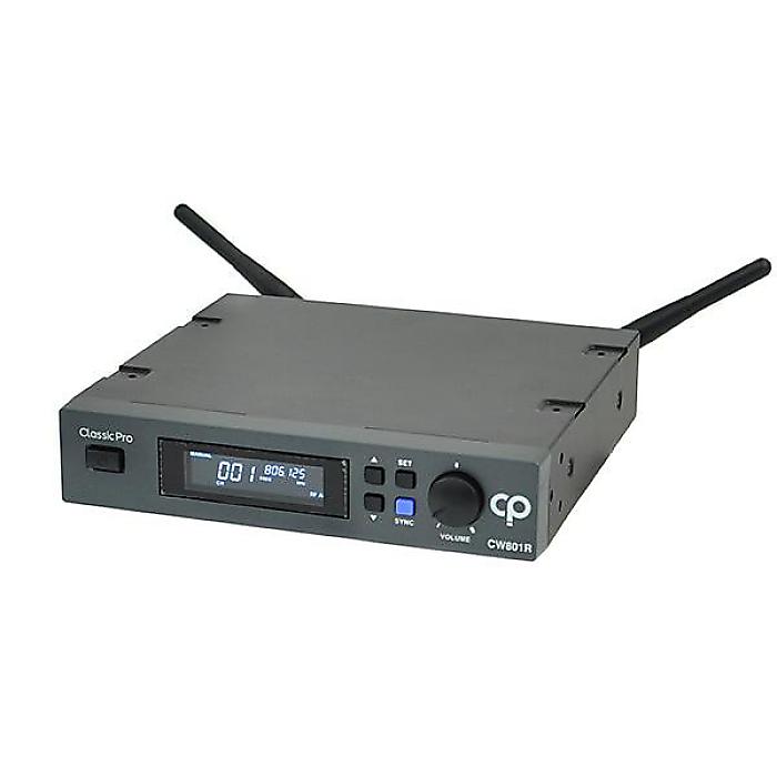 Classic Pro(クラシックプロ) / CW801Rの事ならフレンズにご相談ください。 Classic Pro(クラシックプロ) / CW801Rの特長！CWS800シリーズのシングルチャンネルレシーバー。...... Classic Pro(クラシックプロ) / CW801Rのココが凄い！ Classic Pro(クラシックプロ) / CW801Rのメーカー説明 CWS800シリーズのシングルチャンネルレシーバー。障害のないチャンネルを自動で探すオートスキャン機能、ハンドヘルドマイクや、ベルトパックトランスミッターに設定を転送するシンク機能を搭載。目的にあったトランスミッターを使用することにより、様々な現場に対応することができます。 Classic Pro(クラシックプロ) / CW801Rの仕様 .受信周波数：UHF806.125〜809.750MHz.ケース：19インチEIA標準ラックマウント対応（金属筐体）.発信方式：PLLシンセサイザー方式.S/N比：＞100dB.スプリアス・レスポンス：70dB（最小値）.受信感度：52dB.AF反応：80Hz〜18kHz.T.H.D：＜1％（at1kHz）.ダイナミックレンジ：＞100dB.トーン信号：32.768kHz.オーディオ出力：バランスXLR、アンバランス・フォン.電源：DC12V.消費電流：260±10mA.寸法：200x42x183mm.質量：930g.動作周囲温度：5度〜45度Classic Pro(クラシックプロ) / CW801Rの事ならフレンズにご相談ください。 Classic Pro(クラシックプロ) / CW801Rの特長！CWS800シリーズのシングルチャンネルレシーバー。...... Classic Pro(クラシックプロ) / CW801Rのココが凄い！ Classic Pro(クラシックプロ) / CW801Rのメーカー説明 CWS800シリーズのシングルチャンネルレシーバー。障害のないチャンネルを自動で探すオートスキャン機能、ハンドヘルドマイクや、ベルトパックトランスミッターに設定を転送するシンク機能を搭載。目的にあったトランスミッターを使用することにより、様々な現場に対応することができます。 Classic Pro(クラシックプロ) / CW801Rの仕様 .受信周波数：UHF806.125〜809.750MHz.ケース：19インチEIA標準ラックマウント対応（金属筐体）.発信方式：PLLシンセサイザー方式.S/N比：＞100dB.スプリアス・レスポンス：70dB（最小値）.受信感度：52dB.AF反応：80Hz〜18kHz.T.H.D：＜1％（at1kHz）.ダイナミックレンジ：＞100dB.トーン信号：32.768kHz.オーディオ出力：バランスXLR、アンバランス・フォン.電源：DC12V.消費電流：260±10mA.寸法：200x42x183mm.質量：930g.動作周囲温度：5度〜45度