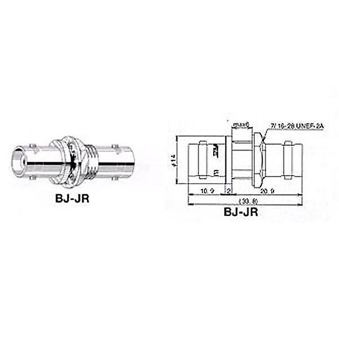 CANARE ( カナレ ) / BJ-JR 50オーム BNC型リセプタクル夏休スペシャル