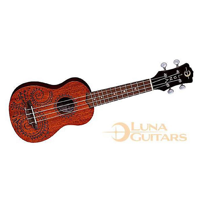 LUNA GUITARS ( ルナギターズ ) / Uke Tattoo Mahogany Soprano w/Gigbag夏休スペ...