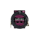 ERNIE BALL ( アーニー・ボール ) / 10 Braided Straight / Angle Instrument Cable - Black夏休...