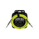 ERNIE BALL ( アーニー・ボール ) / Flex Instrument Cable S/S 10ft - Green夏休みセール