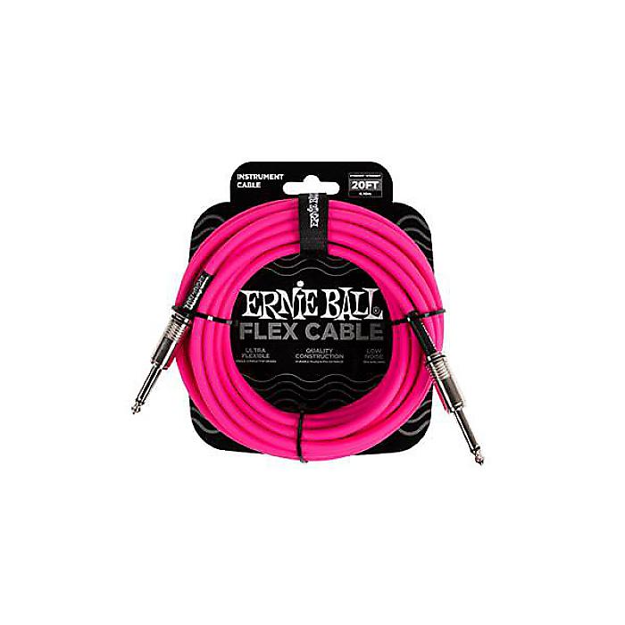 ERNIE BALL ( アーニー・ボール ) / Flex Instrument Cable S/S 20ft - Pink夏休スペシャル