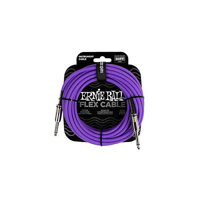 ERNIE BALL ( アーニー・ボール ) / Flex Instrument Cable S/S 20ft - Purple夏休スペシャル