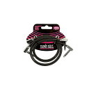 ERNIE BALL ( アーニー・ボール ) / 24inch Flat Ribbon Stereo Patch Cable Black 2 Pack夏休みセ...