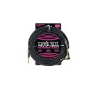ERNIE BALL ( アーニー・ボール ) / 18 Braided Straight / Angle Instrument Cable - Black夏休...