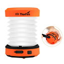 ThorFire / LED Camping Lantern Lights Hand Crank 折りたためる LED ランタン USB / 手回し 充電式 直...