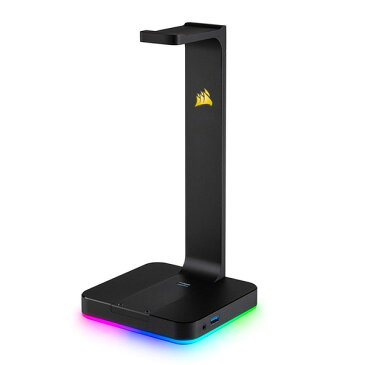 Corsair / Gaming ST100 RGB プレミアム ヘッドセット スタンド 7.1chサラウンド機能搭載 光るヘッドホンスタンド 直輸入品 コルセア