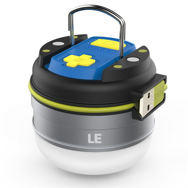 LE(Lighting EVER) / Rechargeable LED Camping Lights USB充電式LEDランタン 3000mAhバッテリー内蔵 調光対応 防水仕様