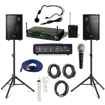 【ワイヤレスヘッドセットPAセット】 Alesis(アレシス) / PA SYSTEM IN A BOX BUNDLE 【AL-SRI-011】 / ESWC88HS5J-B 《講演 ・イベントに最適》【次回納期未定】