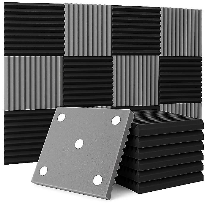 【24個パック】音響フォーム 吸音材 耐火 スタジオ利用可 30×30×5(cm)ホワイトデー セール