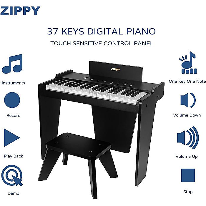 ZIPPY / ���å��ǥ�����ԥ��� 37���ס� �٥���դ����å� (Black Plus) ���å����󥵡����ѥͥ���� ¿��ǽ USB Type-C/�����б� ���� �Ҷ��� �Żҥԥ��� �Ļ����� ������ �ץ쥼��ȥۥ磻�ȥǡ� ������