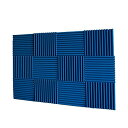 Mybecca / Acoustic Panels Studio Foam Blue (30.5×30.5 x 2.5cm) 12個パック - 吸音材 - 直輸入品