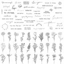 【メール便/送料無料】 TATUWST / タトゥーシール 60枚 文字 植物 花 音楽フェス クラブイベント パーティ クリスマス ハロウィン夏休みセール【メ...
