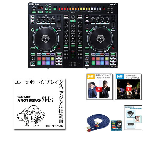 6大特典付 Roland(ローランド)/ DJ-505 激安定番オススメアニソン音ネタセット 【Serato DJ 無償】- PCDJコントローラー -