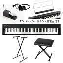 【X型スタンド&イスセット】Korg(コルグ) / D1 スピーカーレス デジタルピアノ 「譜面立て・ダンパーペダル・ヘッドホン付き」新生活応援
