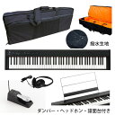 【撥水バッグセット】 Korg(コルグ) / D1 スピーカーレス デジタルピアノ 「譜面立て・ダンパーペダル・ヘッドホン付き」新生活応援