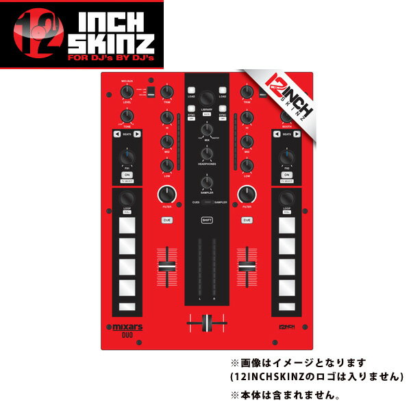 12inch SKINZ / Mixars DUO Skinz (RED/BLACK) 【DUO 用スキン】