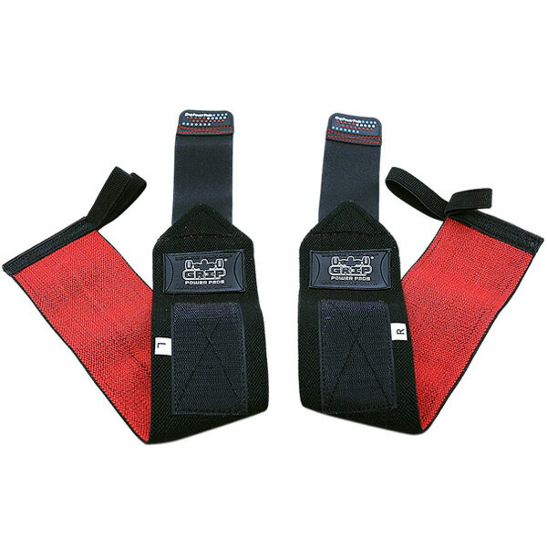 Grip Power Pads / Deluxe Wrist Wraps (Black) 18インチ リストラップ 直輸入品夏休スペシャル