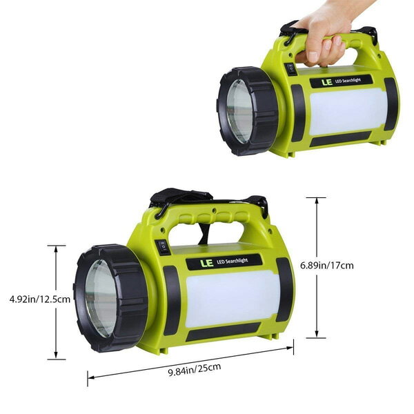 LE(Lighting EVER) / 1000lm Rechargeable Camping Lantern - LED ランタン 懐中電灯 USB 充電式 IPX4防水 スマホ充電器 直輸入品