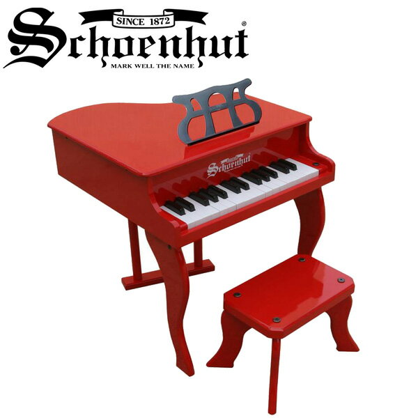 Schoenhut(シェーンハット) / Fancy Baby Grand (Red) 3005Rベンチ付き 30鍵盤 トイピアノ節分 セール