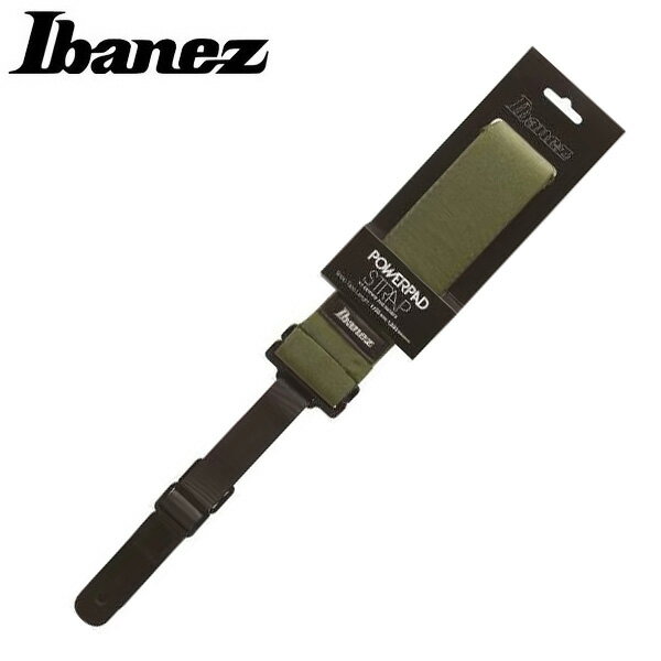 Ibanez(アイバニーズ) / GSF50-MGN (モスグリーン) 【POWERPAD】 ギター ベース ストラップ