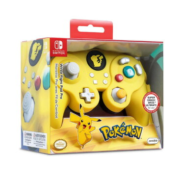 PDP / Pikachu ピカチュウ /ポケモン 海外限定品 公式ライセンス品 / Nintendo Switch用 ゲームキューブ型 ゲーム コントローラー