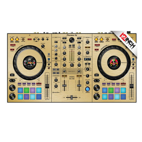 12inch SKINZ / Pioneer DDJ-800 SKINZ Metallics (ブラッシュゴールド) 【DDJ-800用スキン】 お中元 セール