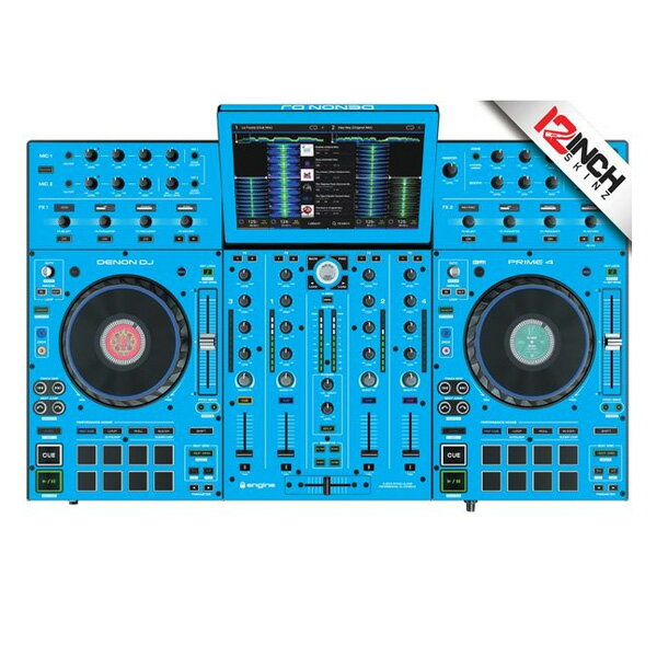 12inch SKINZ / Denon Prime4 SKINZ (ライトブルー) 【Prime4用スキン】ハロウィーンセール/ハロウィングッズ