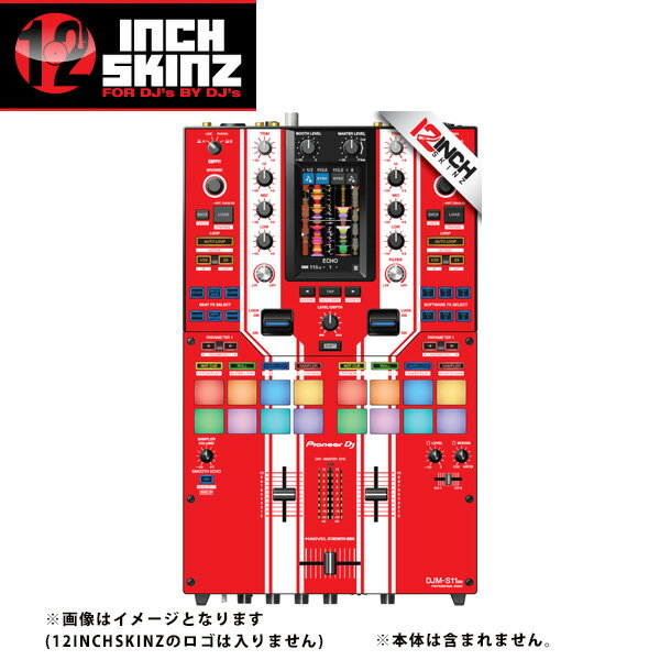 12inch SKINZ / Pioneer DJM-S11 SKINZ Special Edition Colors (RED) 【DJM-S11用スキン】お中元 セール