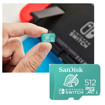 SanDisk(サンディスク) / 512GB Animal Crossing どうぶつの森 葉っぱデザイン / for Nintendo Switch / マイクロSDカード 【直輸入品】