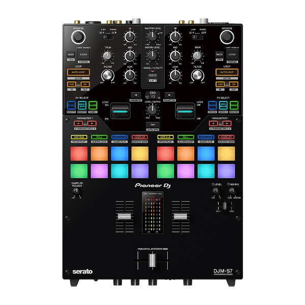 Pioneer DJ(パイオニア) / DJM-S7 【Serato DVS、rekordbox DVS対応】 DJミキサー/Pioneer DJM-S7用/BLUE母の日 セール