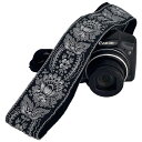 Art Tribute / Royal Silver & Black Woven Camera Strap for All DSLR Camera カメラストラ...