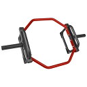 CAP Barbell / Olympic Trap Bar, Hex Bar, Shrug Bar, Deadlift Bar (RED) オリンピックトラップバー 六角バー シュラッグバー デッドリフトバー