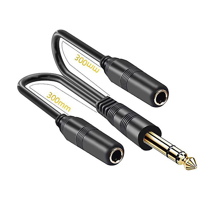 �ڥ᡼���ء�����̵���� ���ƥ쥪 6.35mm TRS ���� - 6.35mm �᥹x2 (Ĺ��:30cm) ʬ�����Ѵ������֥�ϥ��������󥻡���/�ϥ������󥰥å��ڥ᡼���ء�����̵����